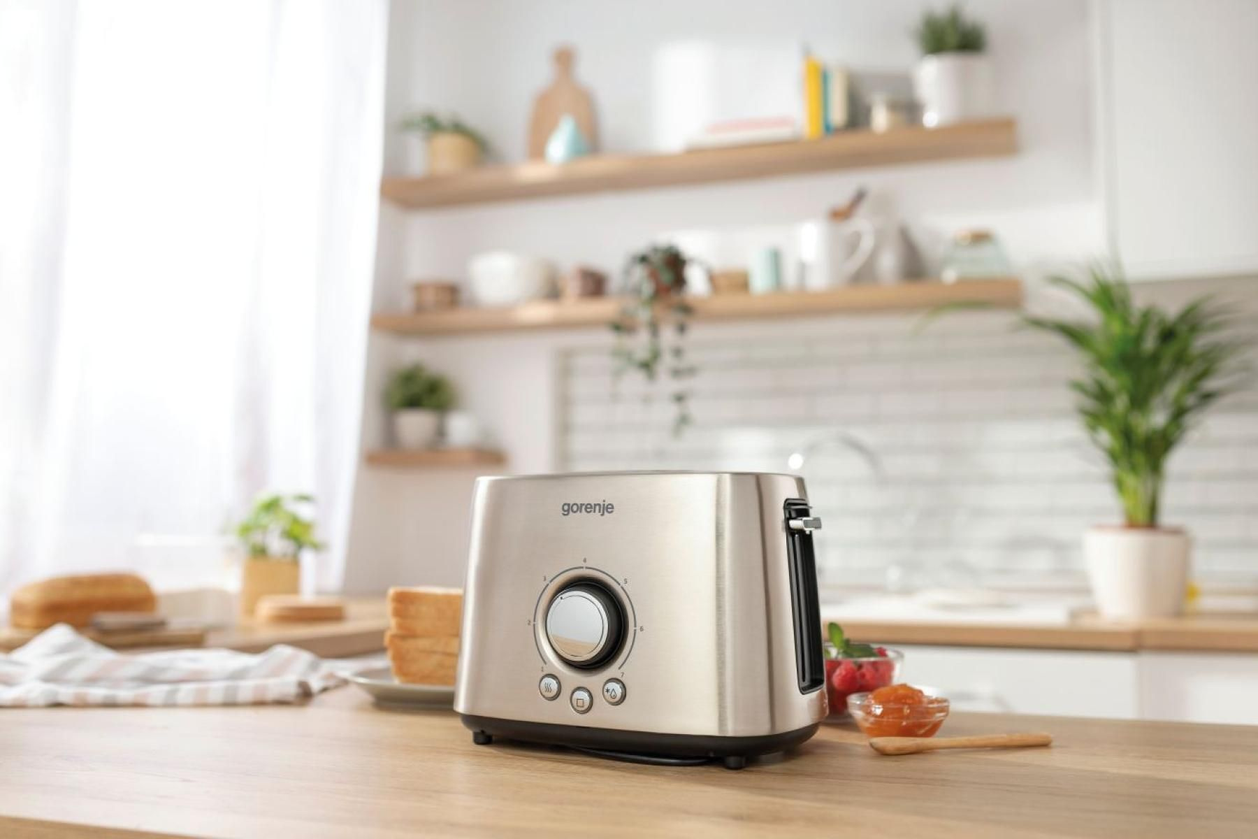 Тостер Gorenje T1000E 1000Вт серебристый/черный — миниатюра 10