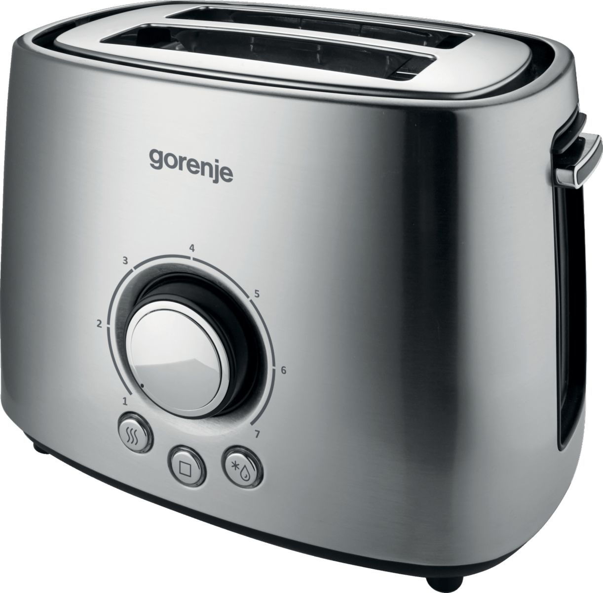 Тостер Gorenje T1000E 1000Вт серебристый/черный — миниатюра 2