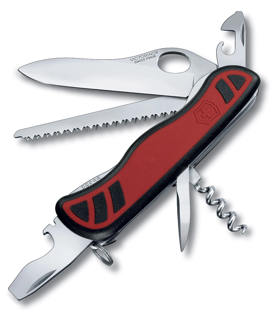 Нож перочинный Victorinox Forester M Grip (0.8361.MC) 111мм 10функц. красный/черный карт.коробка — фото 1