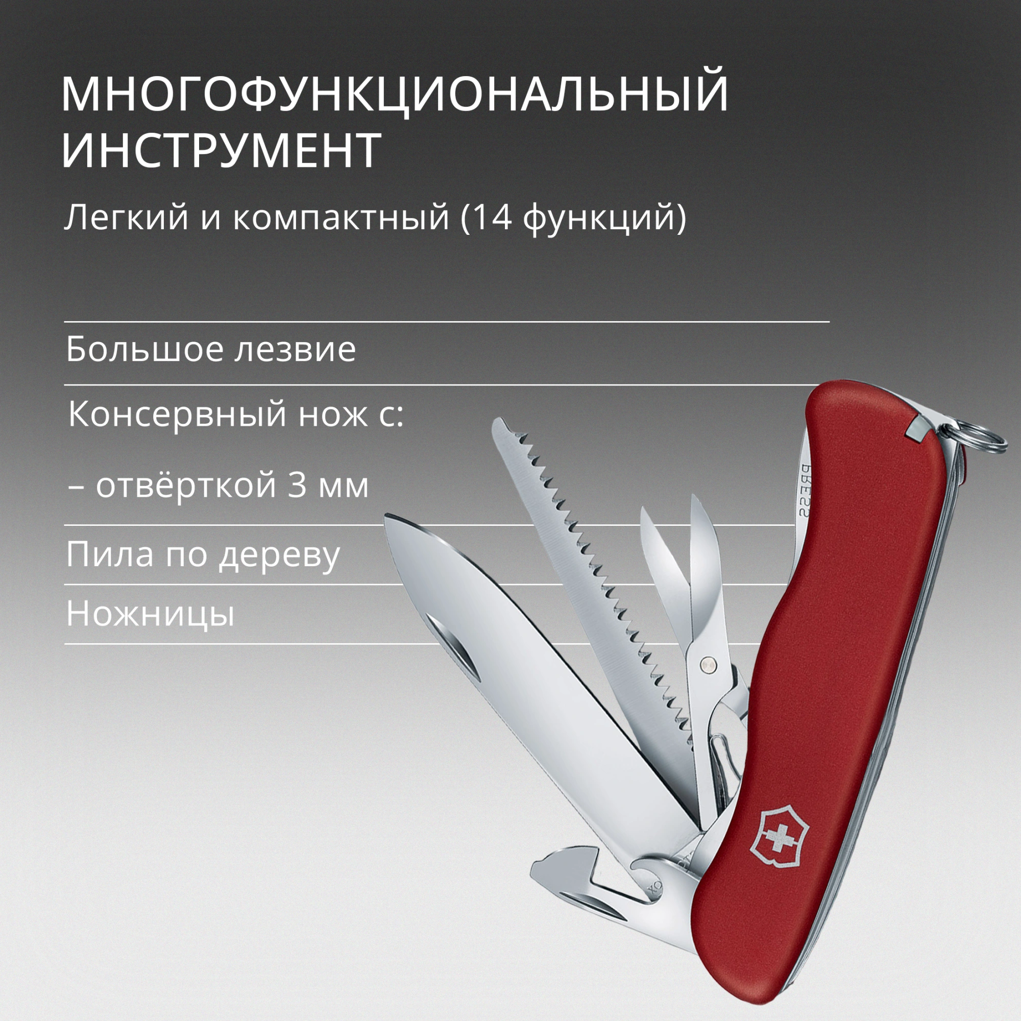 Нож перочинный Victorinox OUTRIDER (0.8513) 111мм 14функц. красный карт.коробка — миниатюра 13