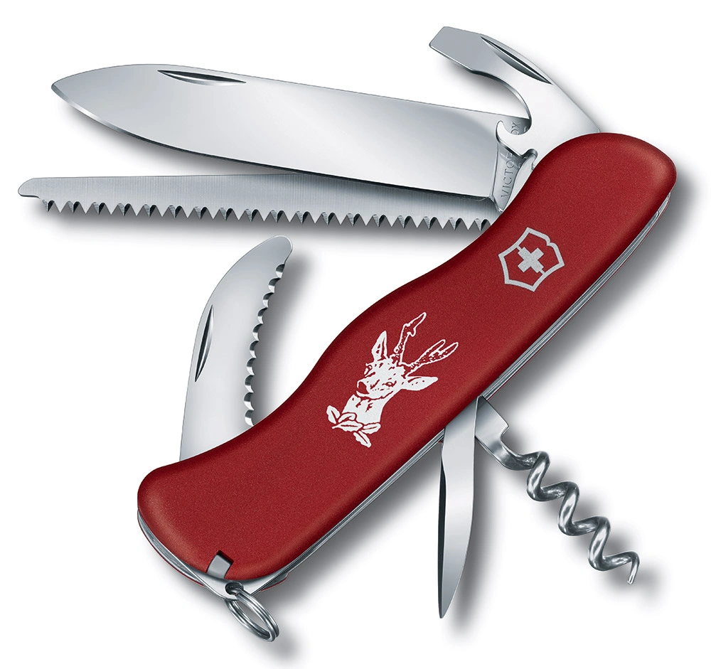 Нож перочинный Victorinox HUNTER (0.8573) 111мм 12функц. красный карт.коробка — фото 1