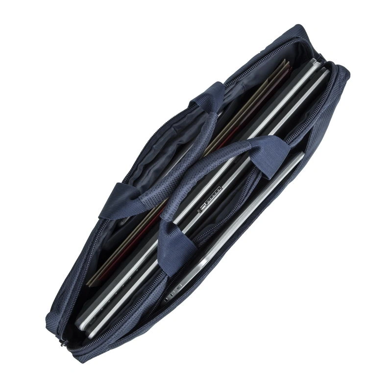Сумка для ноутбука 15.6" Riva 8035 темно-синий полиэстер (8035 BLUE) — миниатюра 2