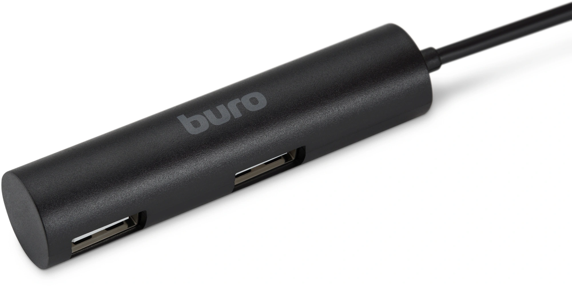 Разветвитель USB 2.0 Buro BU-HUB4-0.5R-U2.0 4порт. черный — фото 1
