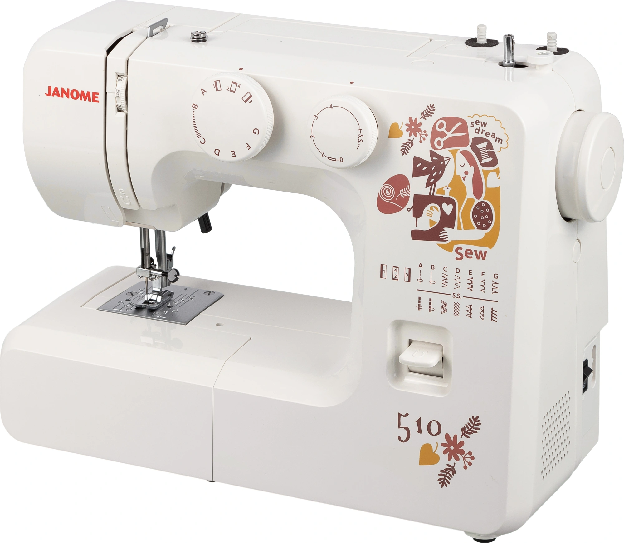 Швейная машина Janome Sew dream 510 белый — миниатюра 2