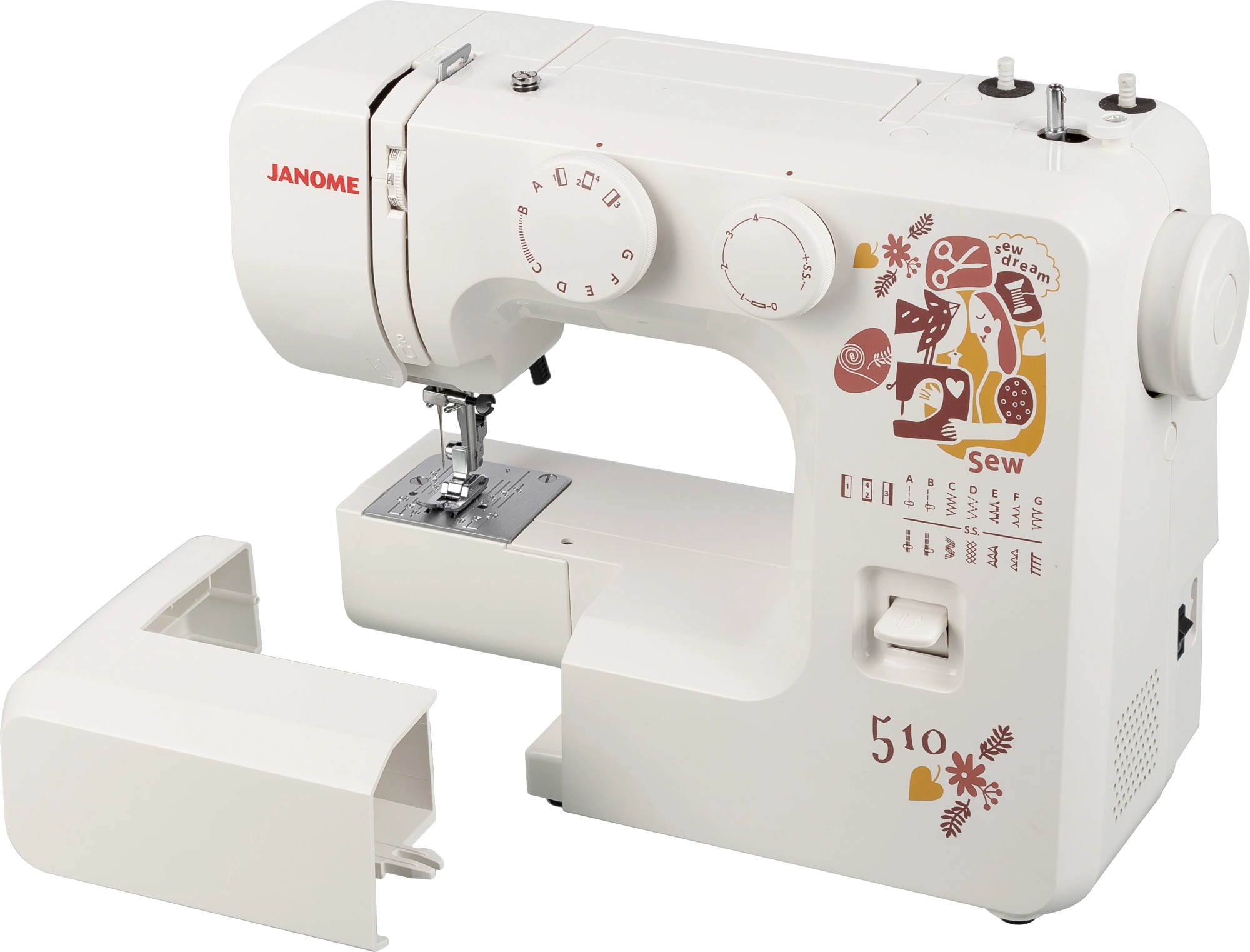 Швейная машина Janome Sew dream 510 белый — миниатюра 5