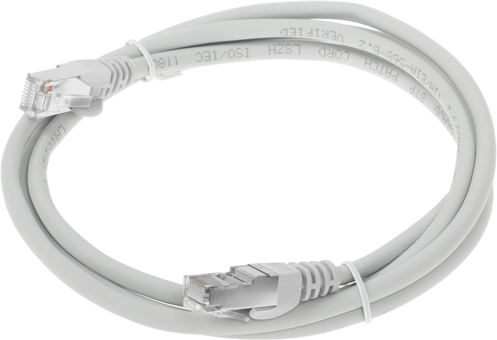 Патч-корд Lanmaster LAN-PC45/S5E-1.5-GY FTP RJ-45 вил.-вилка RJ-45 кат.5E 1.5м серый LSZH (уп.:1шт) — миниатюра 2