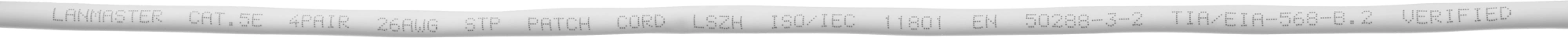 Патч-корд Lanmaster LAN-PC45/S5E-1.5-GY FTP RJ-45 вил.-вилка RJ-45 кат.5E 1.5м серый LSZH (уп.:1шт) — миниатюра 4