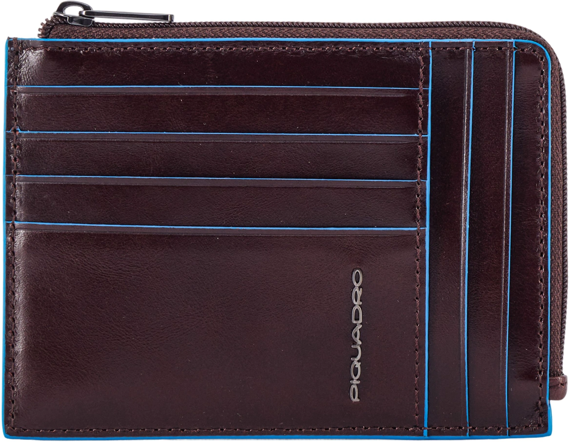 Чехол для кредитных карт Piquadro Blue Square PU1243B2R/MO коричневый натур.кожа — фото 1