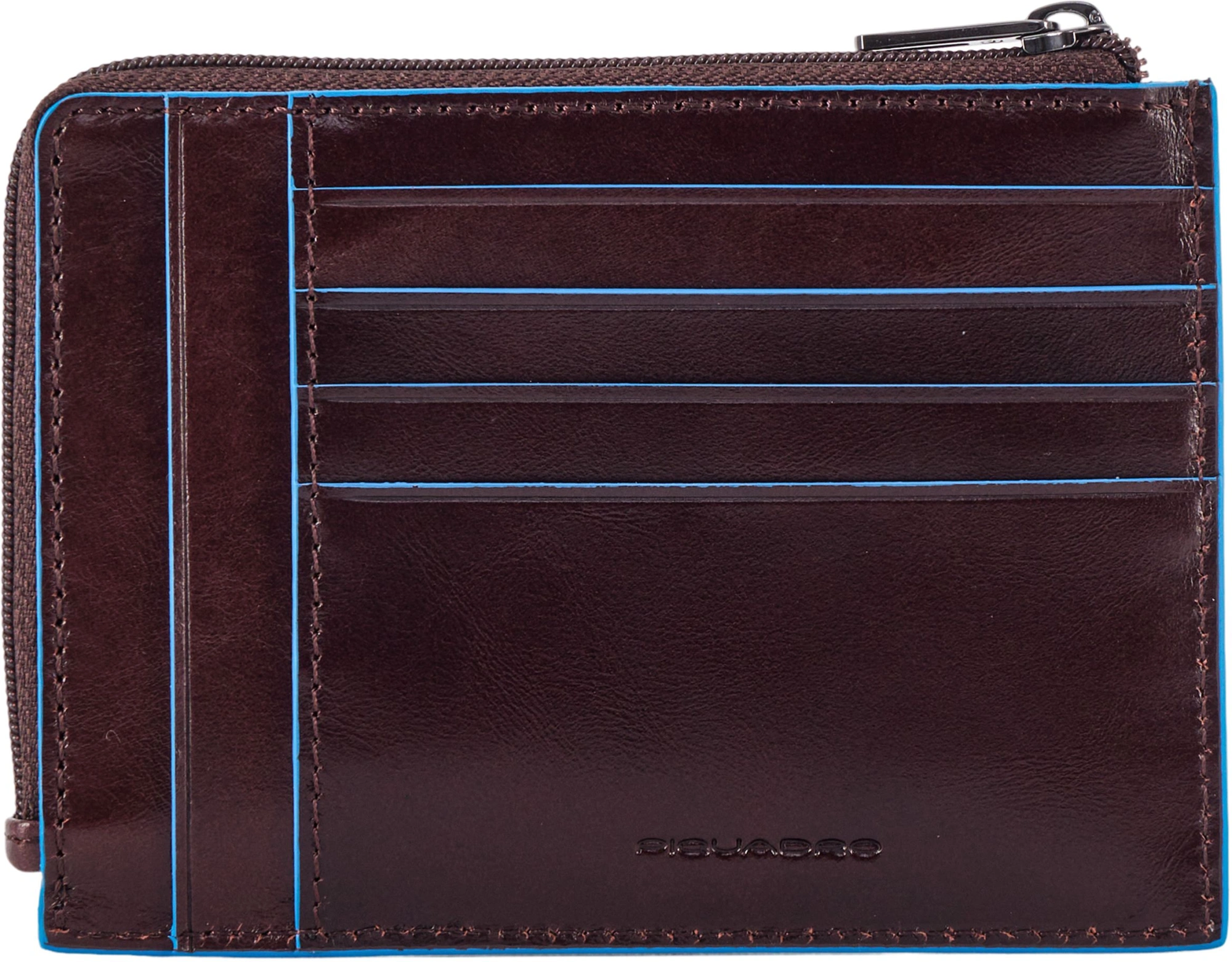 Чехол для кредитных карт Piquadro Blue Square PU1243B2R/MO коричневый натур.кожа — миниатюра 2