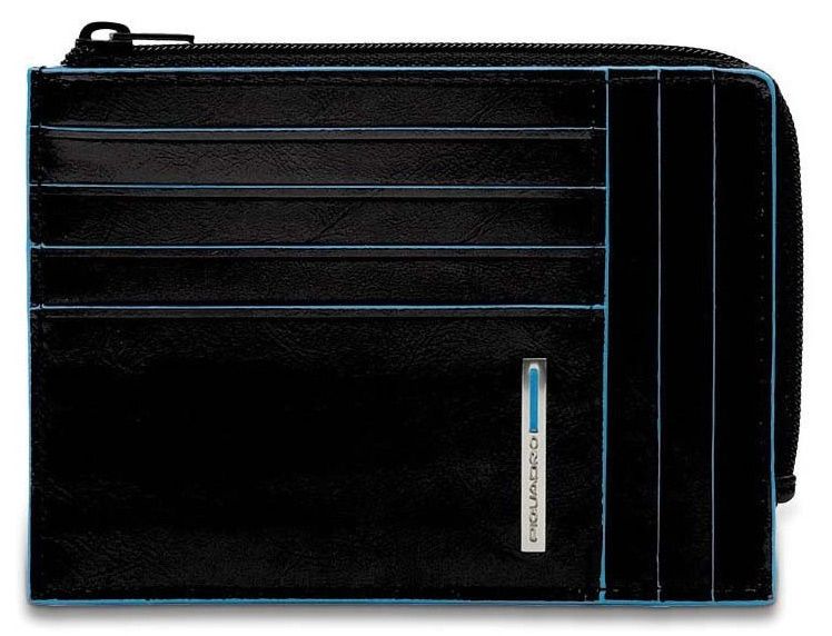 Чехол для кредитных карт Piquadro Blue Square PU1243B2R/N черный натур.кожа — фото 1
