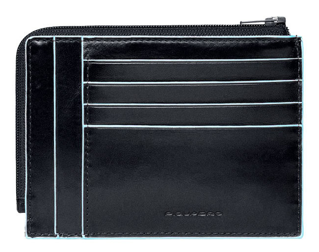 Чехол для кредитных карт Piquadro Blue Square PU1243B2R/N черный натур.кожа — миниатюра 4