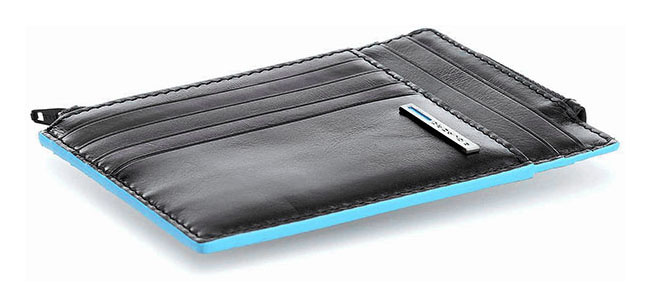 Чехол для кредитных карт Piquadro Blue Square PU1243B2R/N черный натур.кожа — миниатюра 5