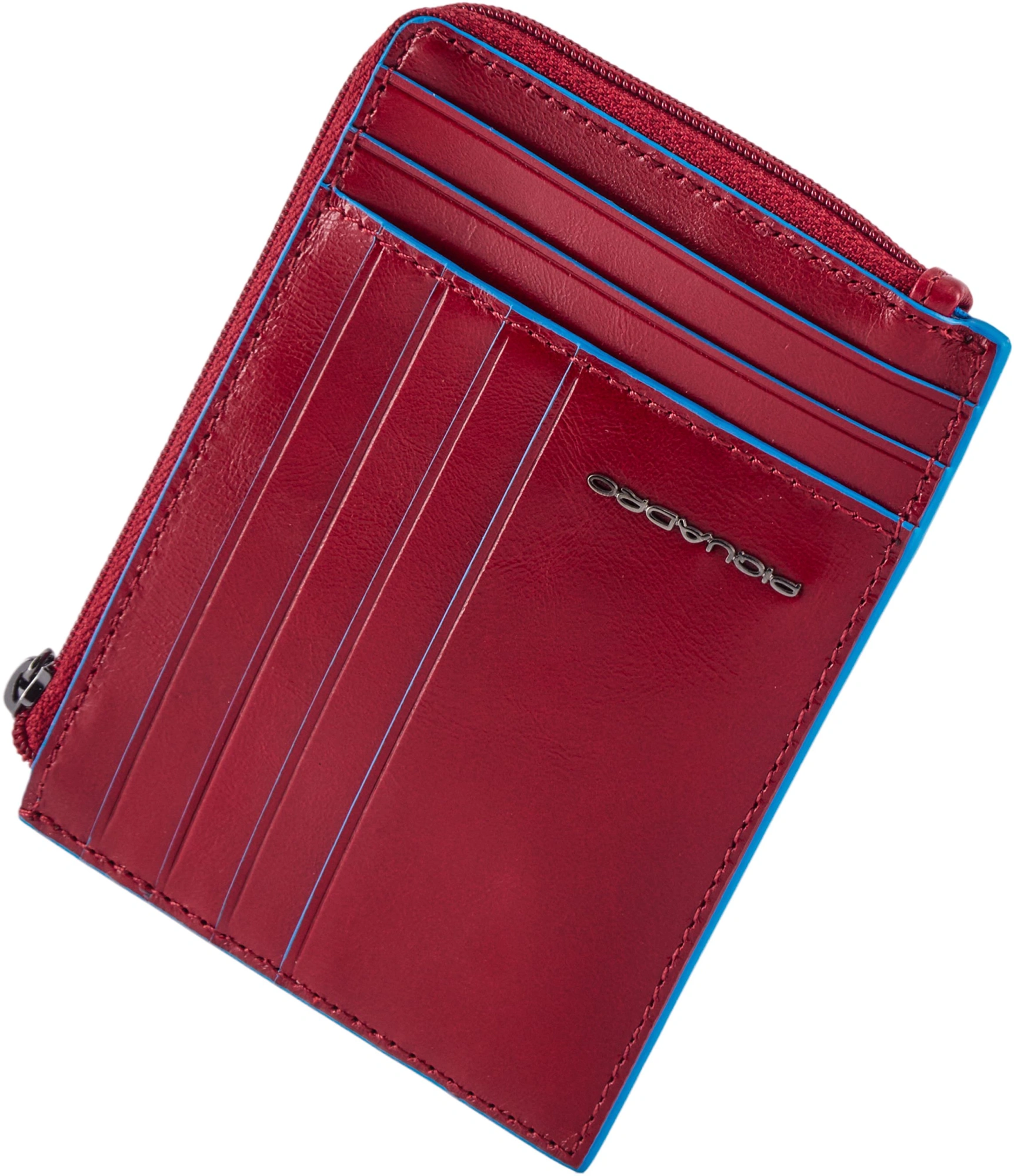 Чехол для кредитных карт Piquadro Blue Square PU1243B2R/R красный натур.кожа — миниатюра 6