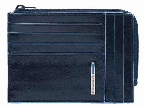 Чехол для кредитных карт Piquadro Blue Square PU1243B2R/BLU2 синий натур.кожа — фото 1