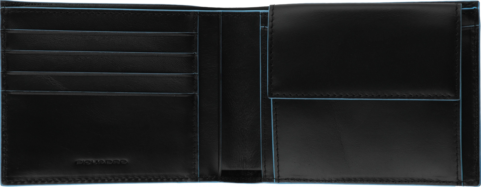 Кошелек мужской Piquadro Blue Square PU257B2R/N черный натур.кожа — миниатюра 6