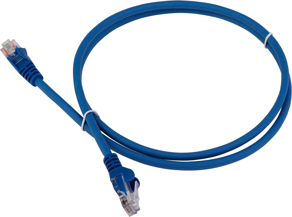 Патч-корд Lanmaster LAN-PC45/U6-3.0-BL UTP RJ-45 вил.-вилка RJ-45 кат.6 3м синий LSZH (уп.:1шт) — фото 1