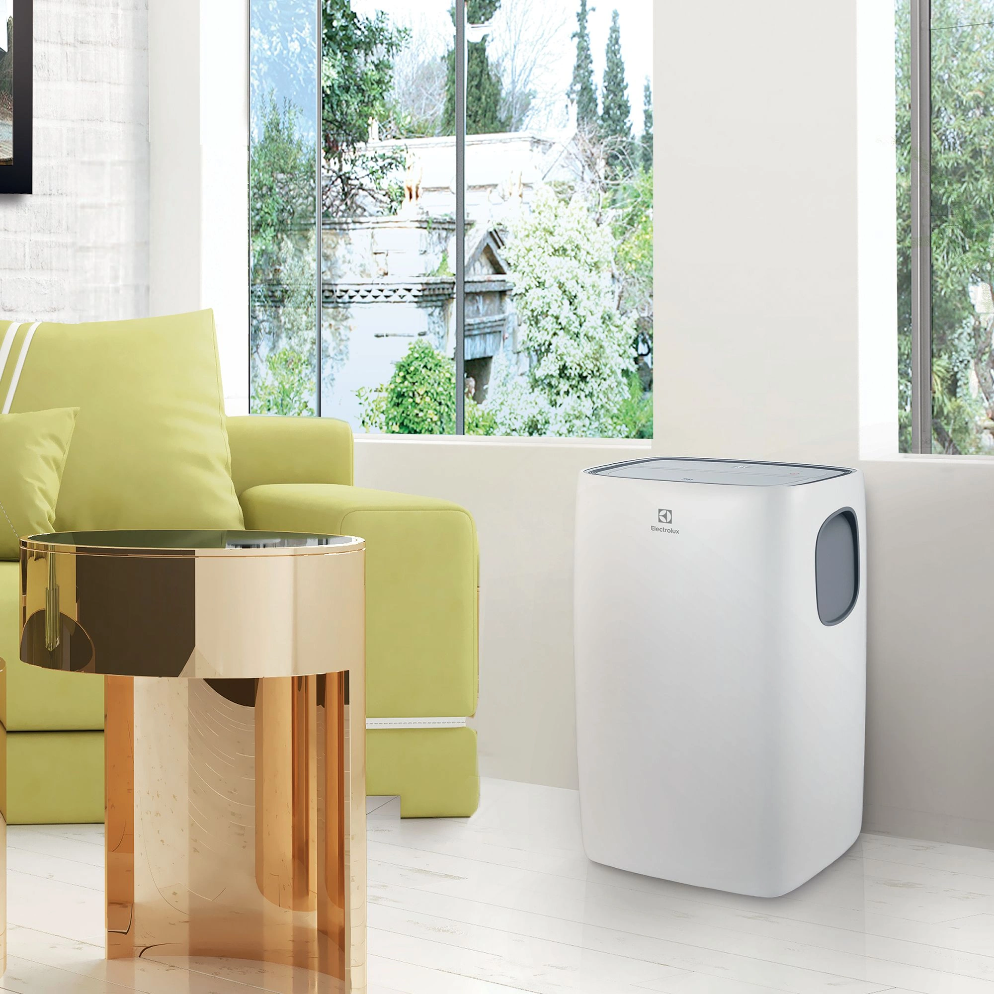 Кондиционер мобильный Electrolux Loft EACM-13 CL/N3 белый площ.32м2 — миниатюра 4