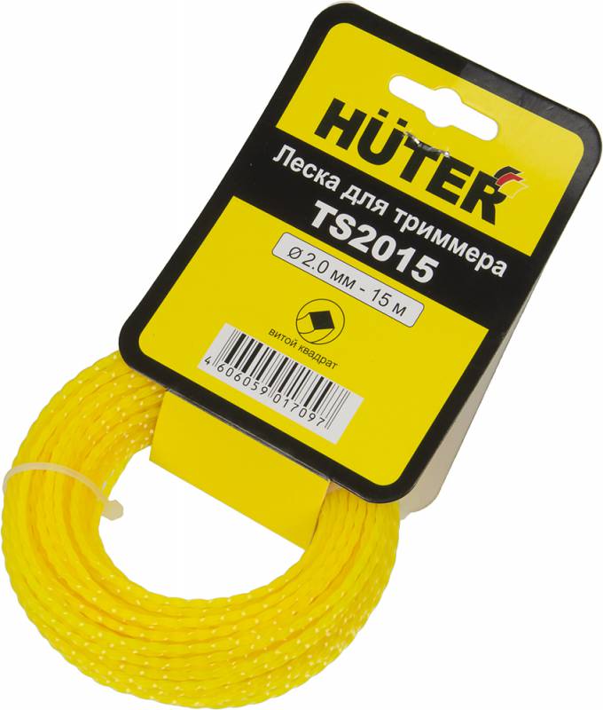 Леска для садовых триммеров Huter TS2015 d=2мм L=15м для Huter GET-1200SL (71/1/11) — фото 1