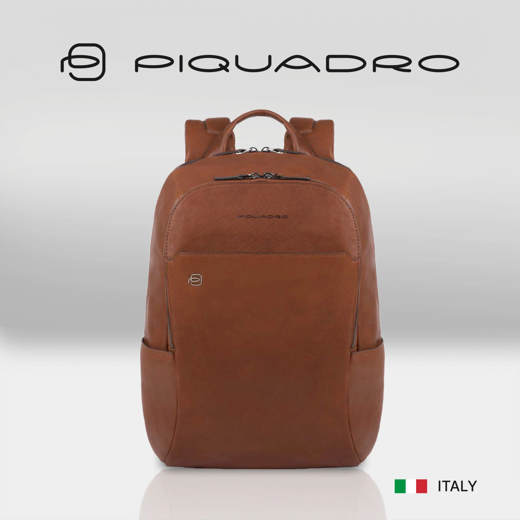 Рюкзак Piquadro Black Square CA3214B3/CU светло-коричневый натур.кожа — миниатюра 2