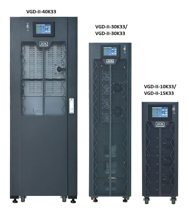 Источник бесперебойного питания Powercom VGD-II-10K33 10000Вт 10000ВА черный без батареи — миниатюра 10