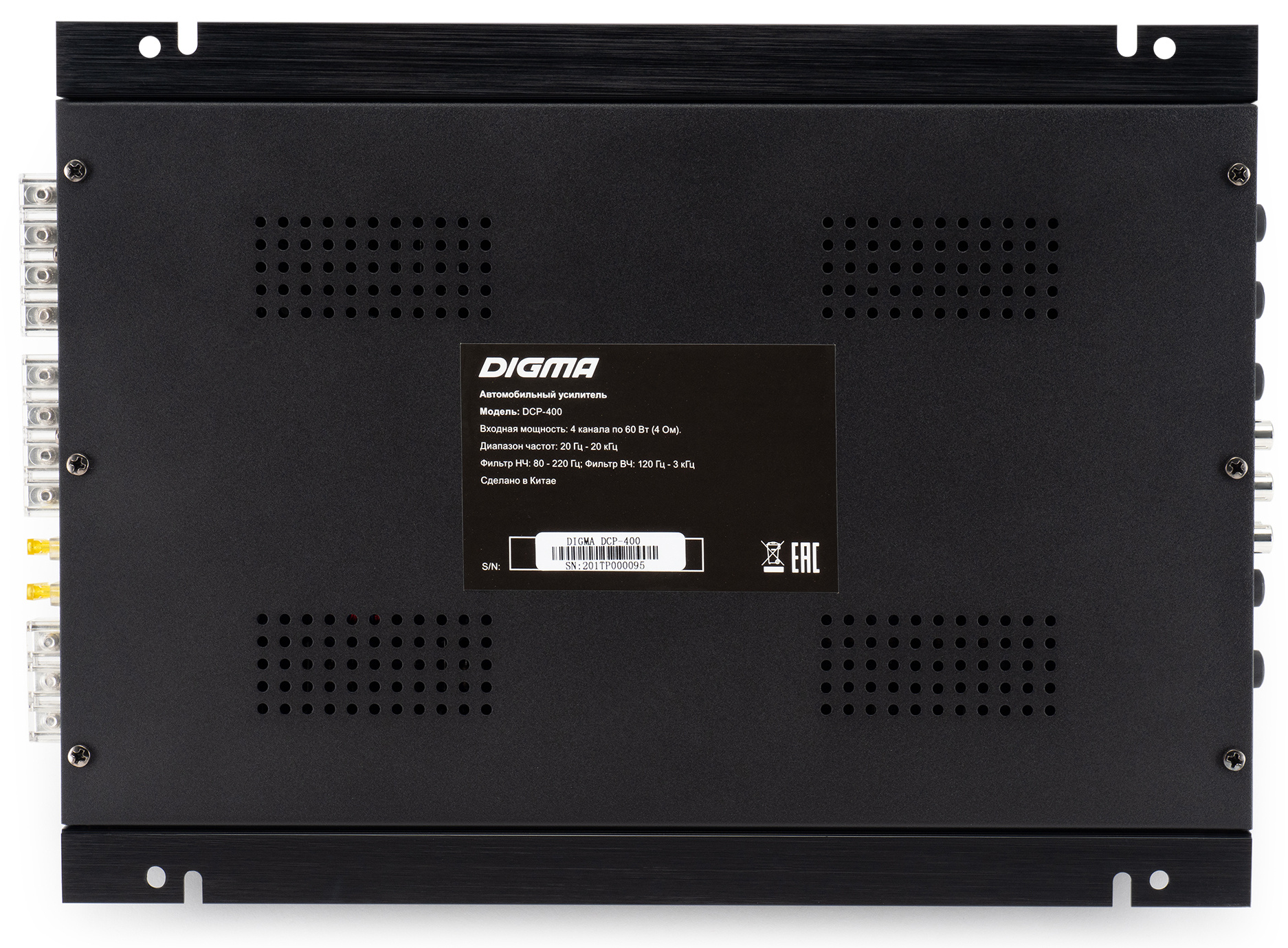 Усилитель автомобильный Digma DCP-400 четырехканальный — миниатюра 6