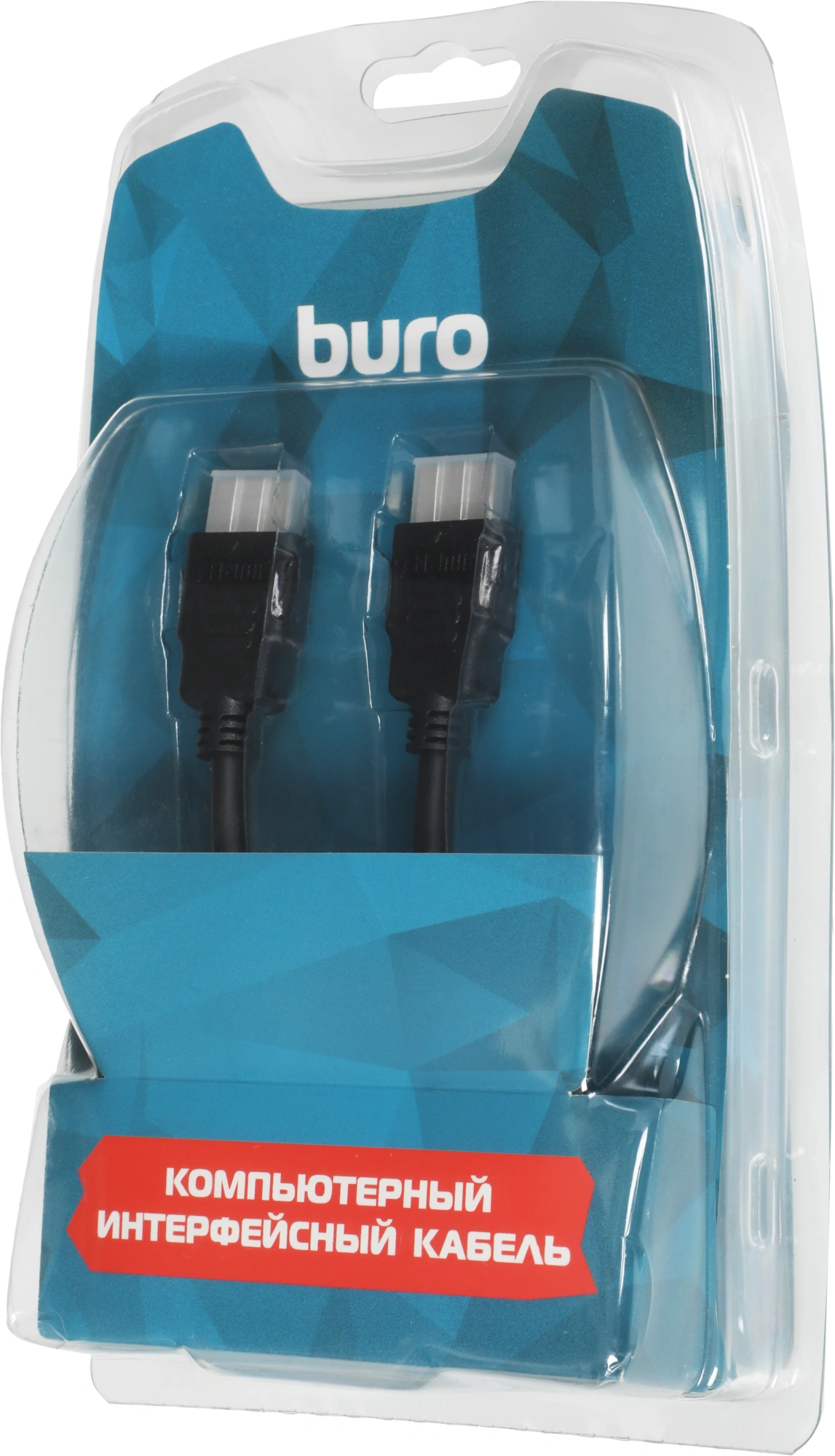 Кабель аудио-видео Buro HDMI 1.4 HDMI (m)/HDMI (m) 5м. позолоч.конт. черный (BHP RET HDMI50) — миниатюра 2