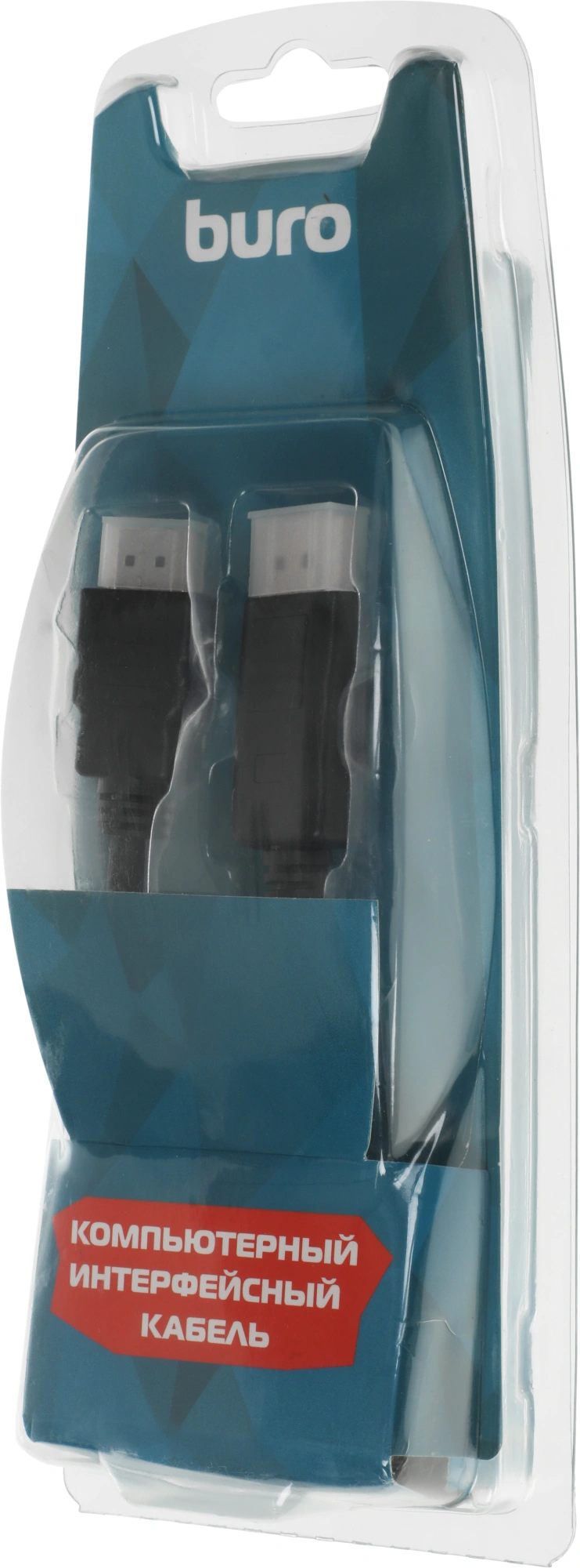 Кабель-переходник аудио-видео Buro DisplayPort (m)/HDMI (m) 1.8м. позолоч.конт. черный (BHP RET HDMI_DPP18) — миниатюра 2