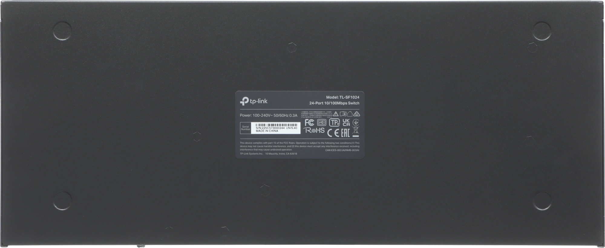 Коммутатор TP-Link TL-SF1024 (L2) 24x100Мбит/с неуправляемый — миниатюра 13