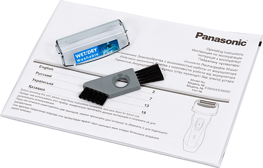 Бритва сетчатая Panasonic ES6003S520 реж.эл.:3 питан.:аккум. синий/серебристый — миниатюра 8