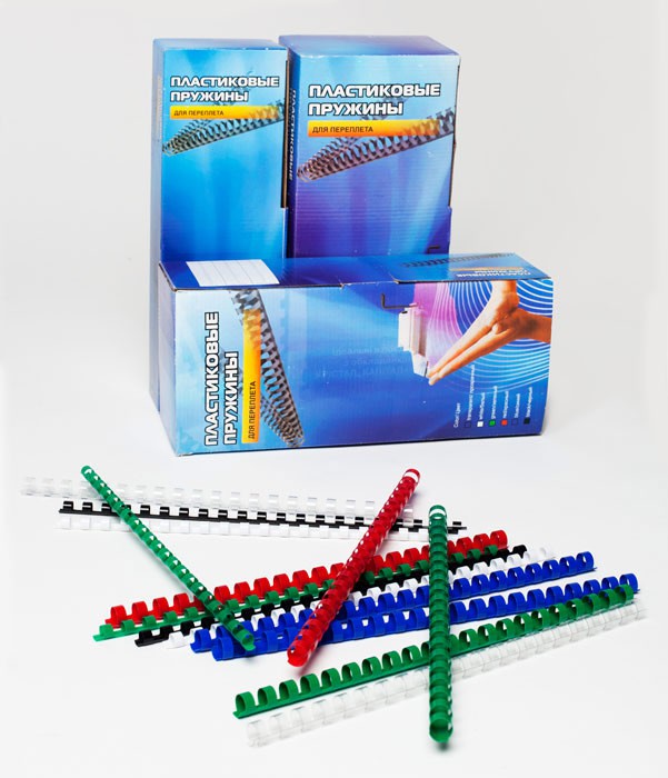 Пружины для переплета пластиковые Office Kit d=38мм 281-340лист A4 белый (50шт) Office Kit BP2111 (BP2111) — миниатюра 2