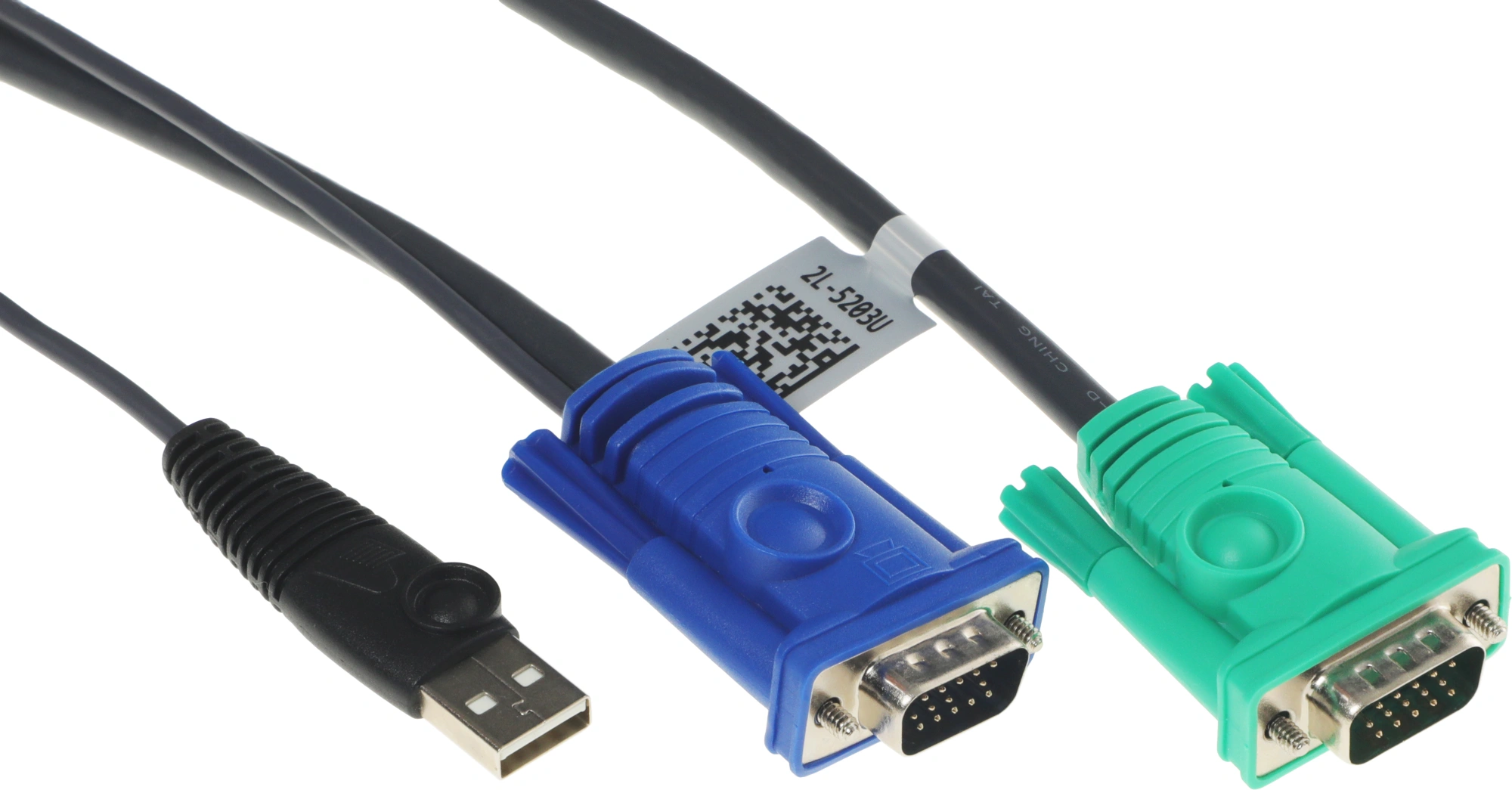 Кабель Aten 2L-5203U VGA (m) VGA (m) 3м черный — миниатюра 3