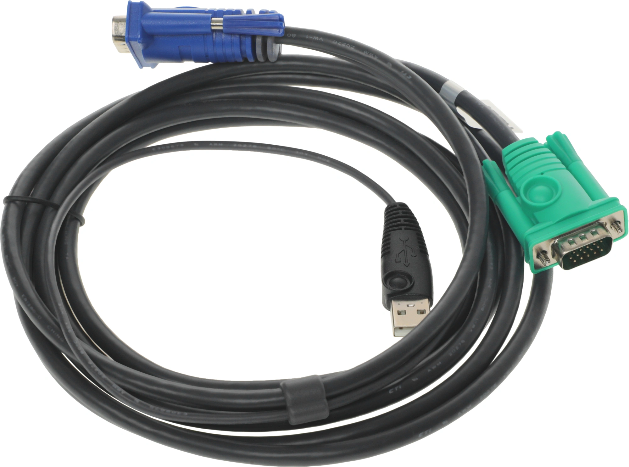 Кабель Aten 2L-5203U VGA (m) VGA (m) 3м черный — миниатюра 2