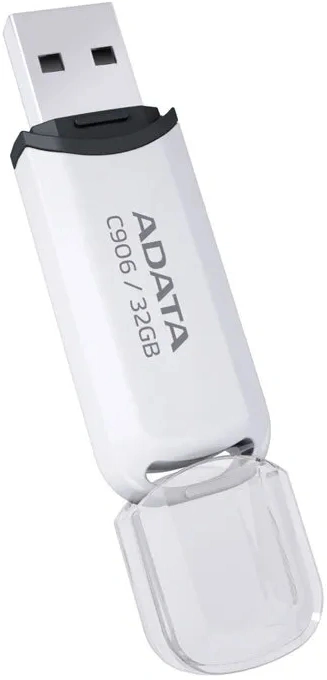 Флеш Диск A-Data 32Gb Classic C906 AC906-32G-RWH USB2.0 белый — миниатюра 3