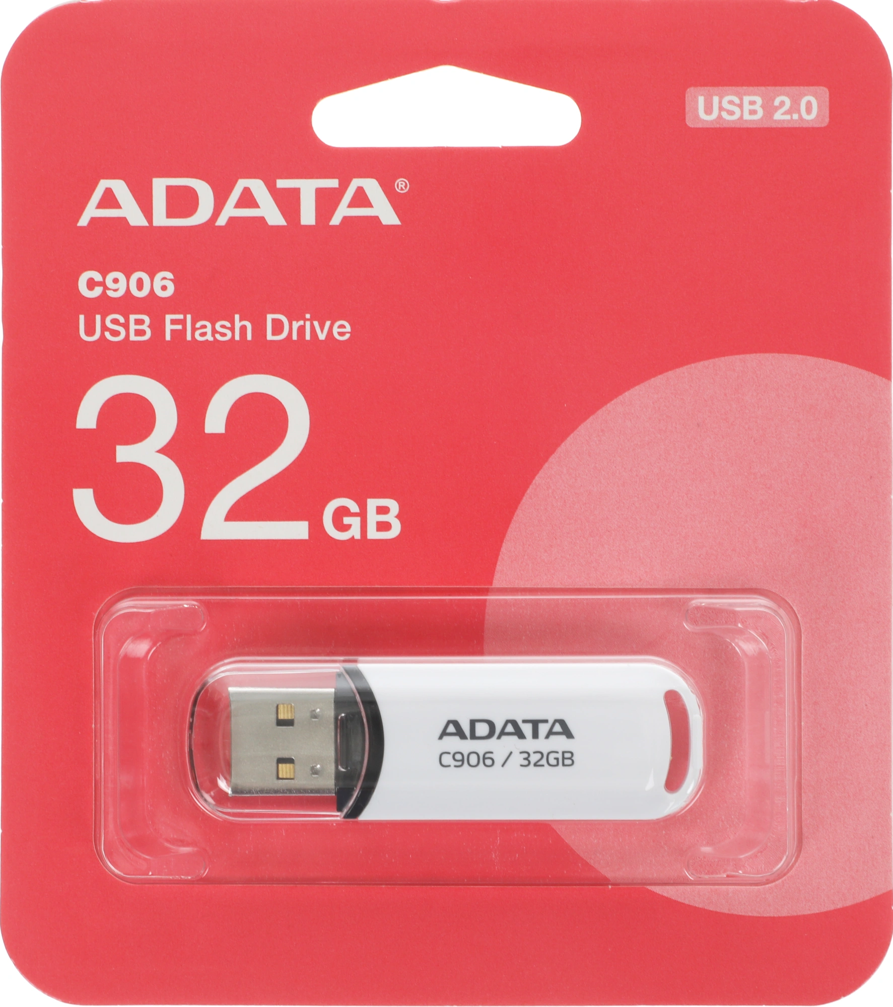 Флеш Диск A-Data 32Gb Classic C906 AC906-32G-RWH USB2.0 белый — миниатюра 7