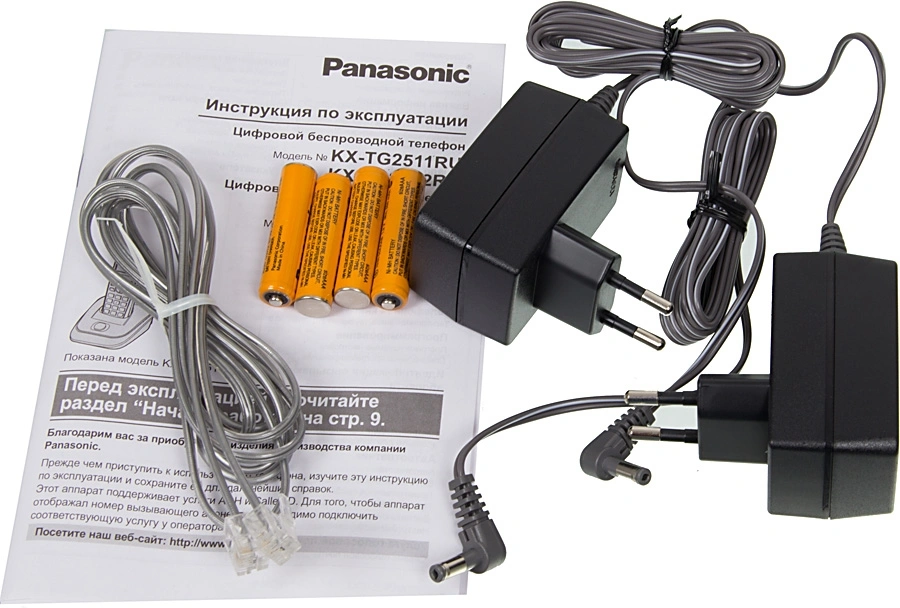 Р/Телефон Dect Panasonic KX-TG2512RUS серебристый (труб. в компл.:2шт) АОН — миниатюра 8