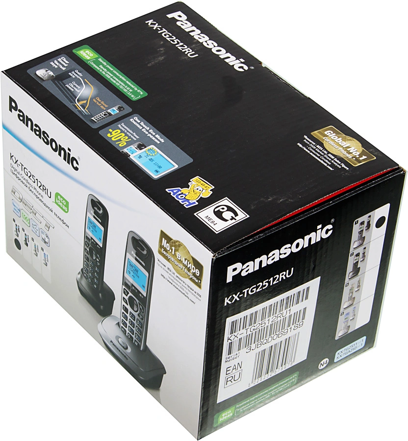 Р/Телефон Dect Panasonic KX-TG2512RU1 серый металлик (труб. в компл.:2шт) АОН — миниатюра 8