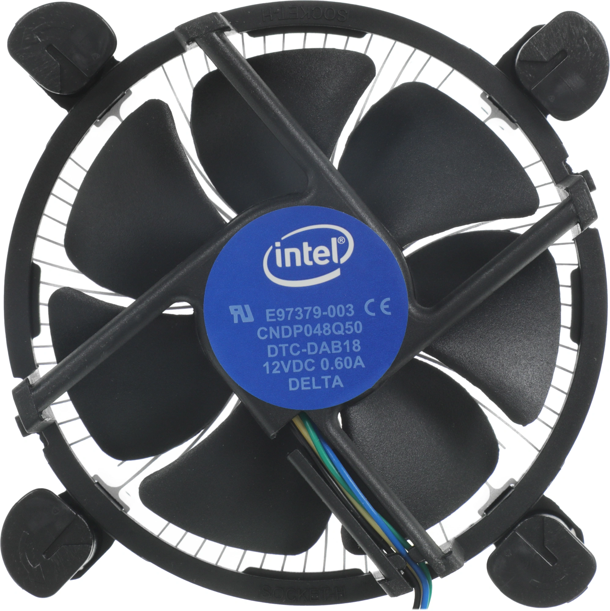 Устройство охлаждения(кулер) Intel E97379 Soc-1151/1200 черный 4-pin 18-38dB Al 65W 180gr Bulk — миниатюра 12