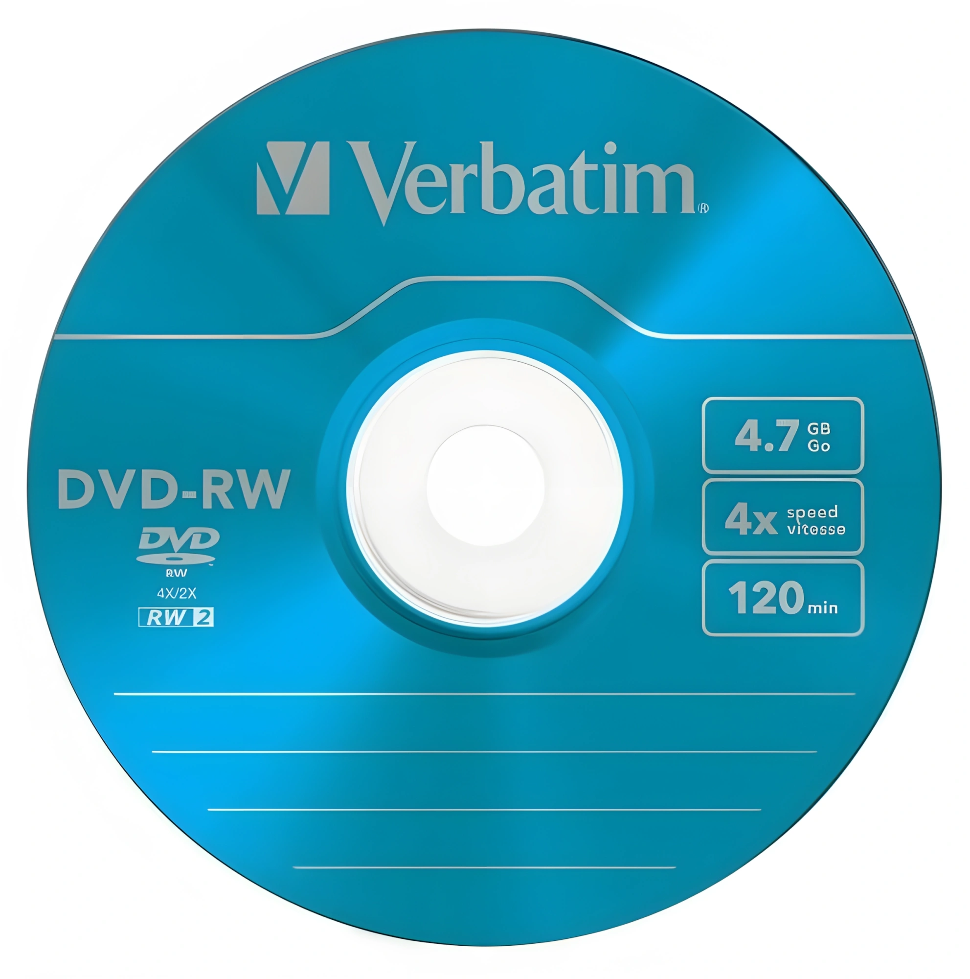Диск DVD-RW Verbatim 4.7Gb 4x Slim case (5шт) Color (43563) — миниатюра 3