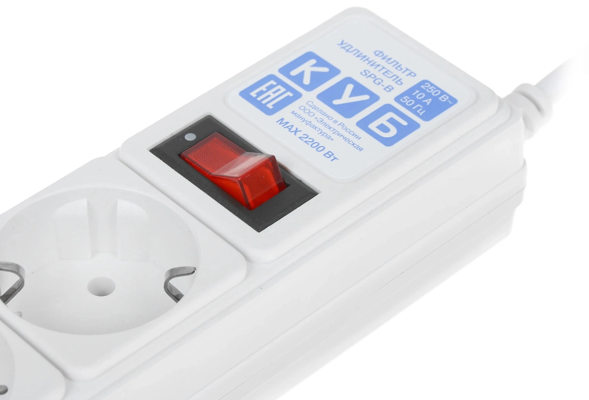 Сетевой фильтр Powercube SPG-B-10-WHITE 3м (5 розеток) белый (коробка) — миниатюра 9