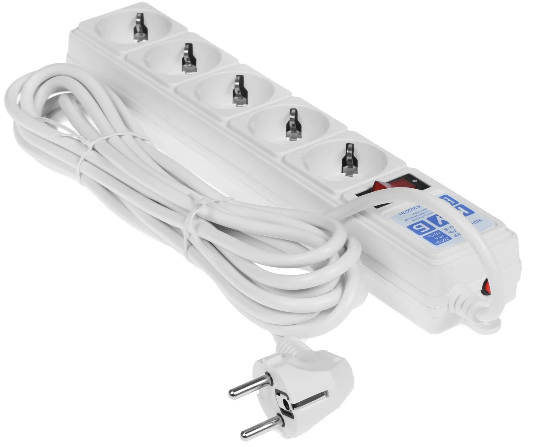 Сетевой фильтр Powercube SPG-B-15-WHITE 5м (5 розеток) белый (коробка) — миниатюра 10