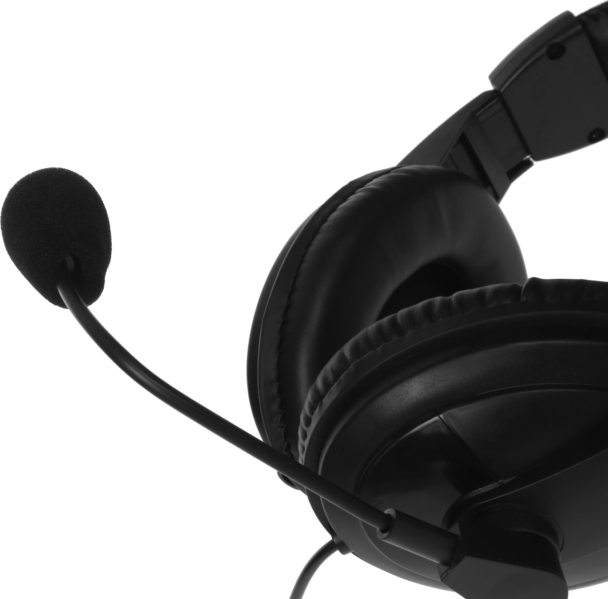 Наушники с микрофоном Оклик HS-M137V черный 1.8м мониторные оголовье (614046) — миниатюра 7