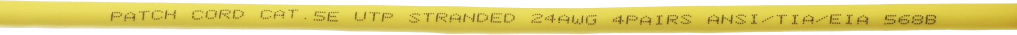 Патч-корд cat.5E molded 3м желтый RJ-45 (m)-RJ-45 (m) — миниатюра 2