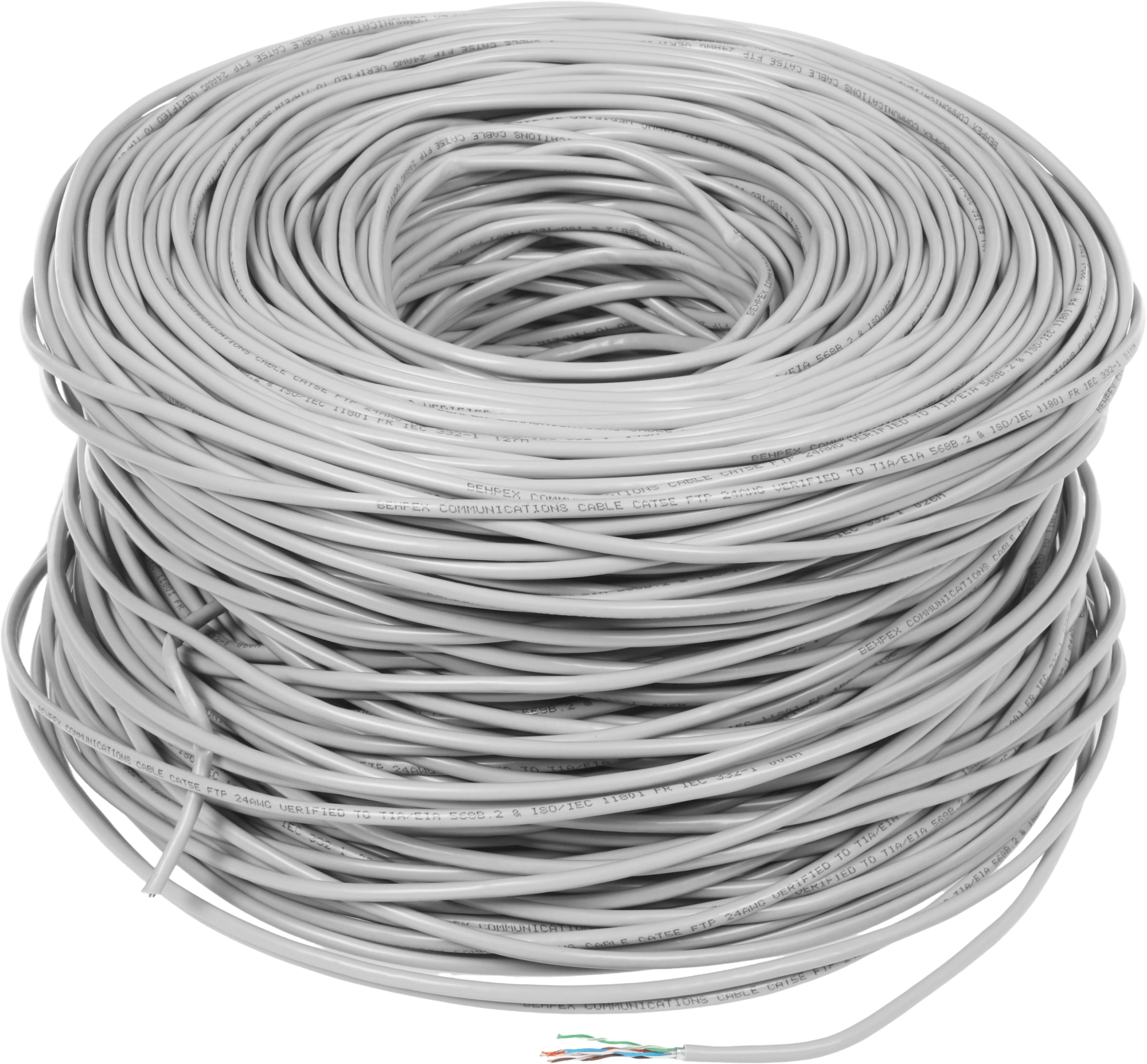 Кабель сетевой FTP 4 пары cat.5E solid 0.5мм CCA 305м — миниатюра 2