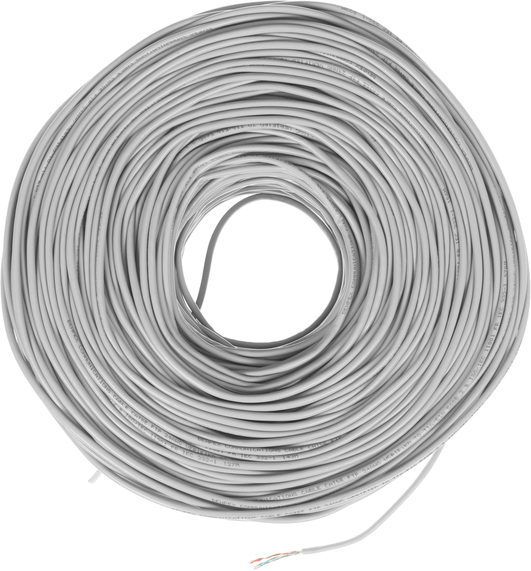 Кабель сетевой FTP 4 пары cat.5E solid 0.5мм CCA 305м — миниатюра 3
