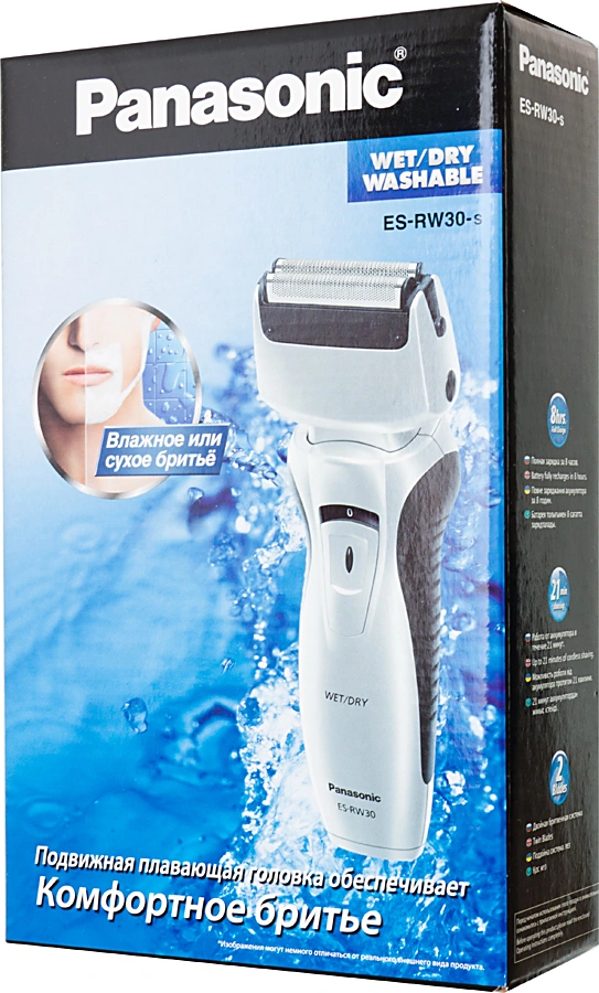 Бритва сетчатая Panasonic ES-RW30-S520 реж.эл.:2 питан.:аккум. серебристый — миниатюра 9