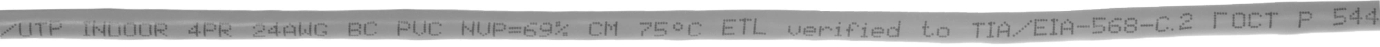 Кабель информационный Lanmaster TWT-5EUTP кат.5E UTP 4 пары 24AWG PVC внутренний 305м серый — миниатюра 4