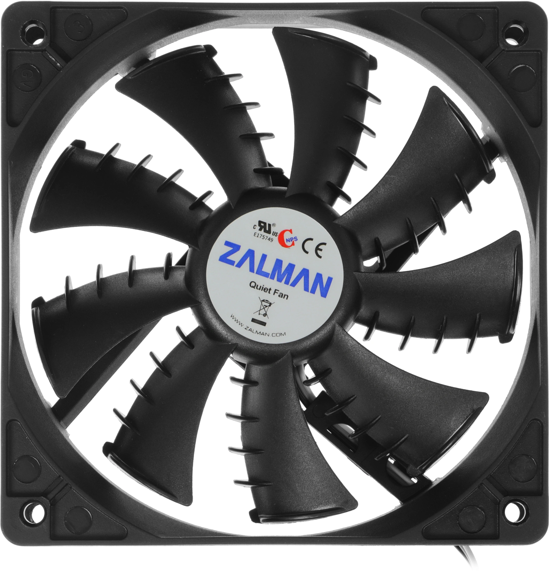 Вентилятор для корпуса Zalman ZM-F3 (SF) 120х120x25 черный 3-pin 23дБ Ret — миниатюра 4