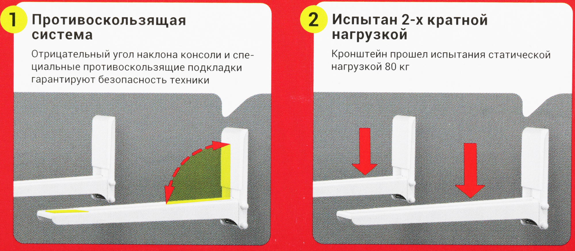 Кронштейн для СВЧ Holder MWS-2005 серебристый макс.40кг настенный фиксированный — миниатюра 9
