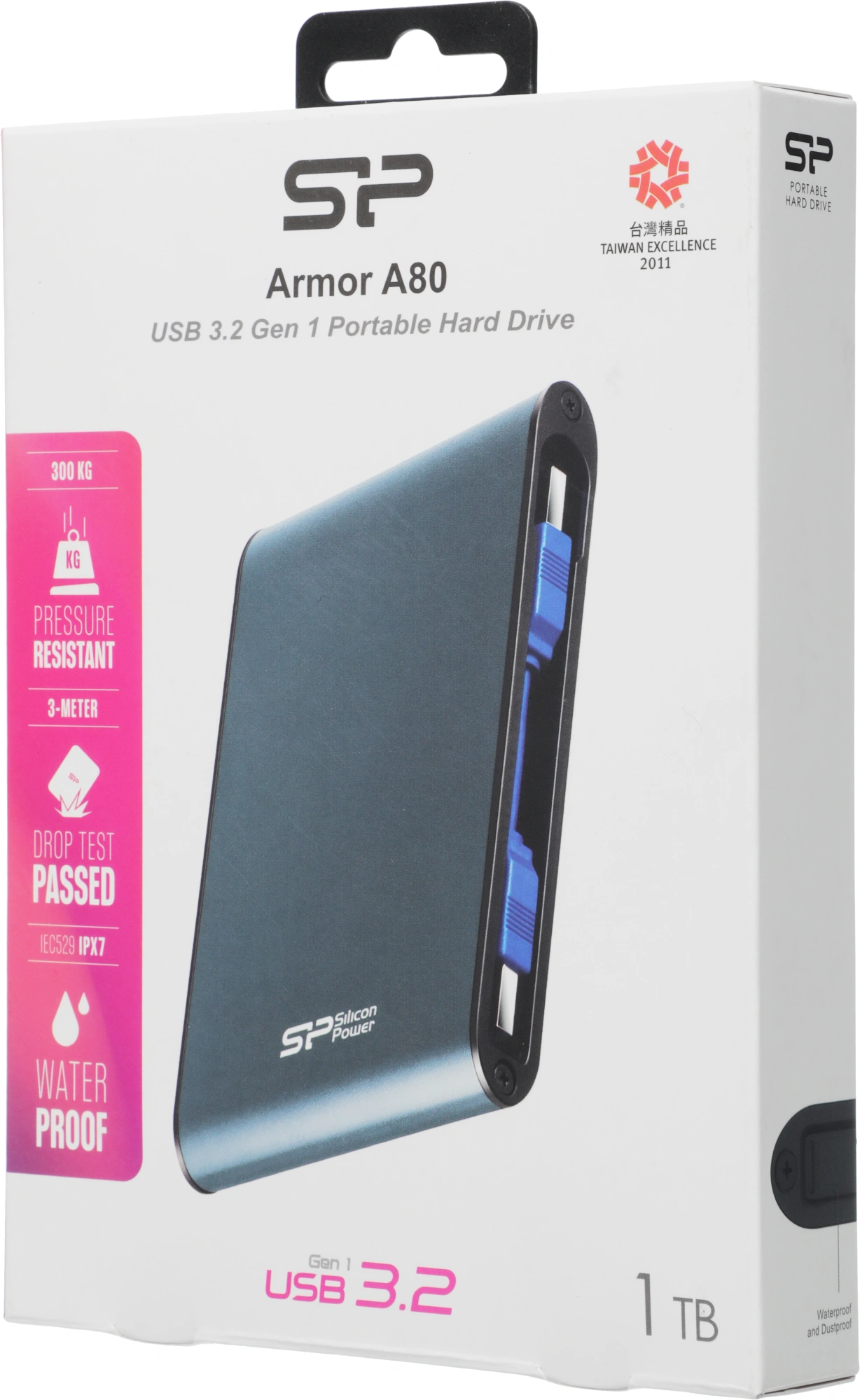 Жесткий диск Silicon Power USB3.0 1TB SP010TBPHDA80S3B A80 Armor 2.5" синий — миниатюра 9