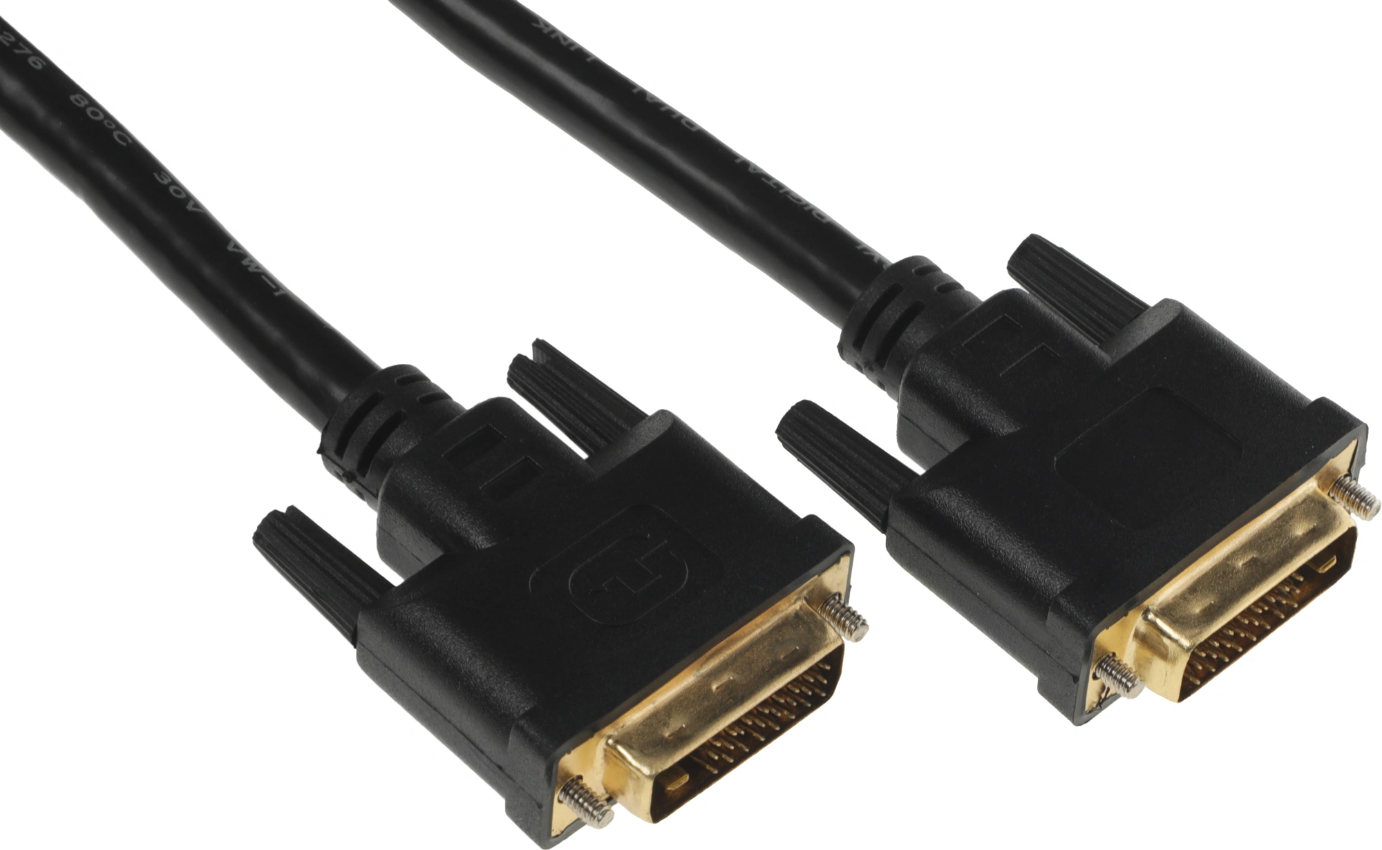 Кабель DVI-D (m) DVI-D (m) 1.8м феррит.кольца черный — миниатюра 5